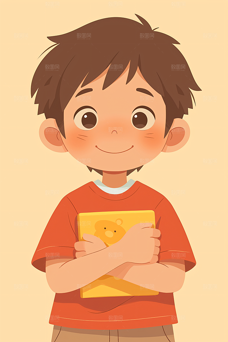 幸福童年清新休闲插画