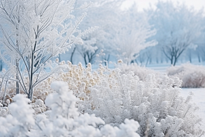 大雪风光唯美寒冷摄影图