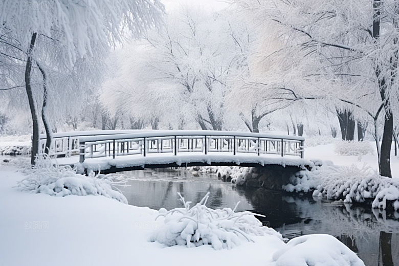 大雪风光唯美自然摄影图