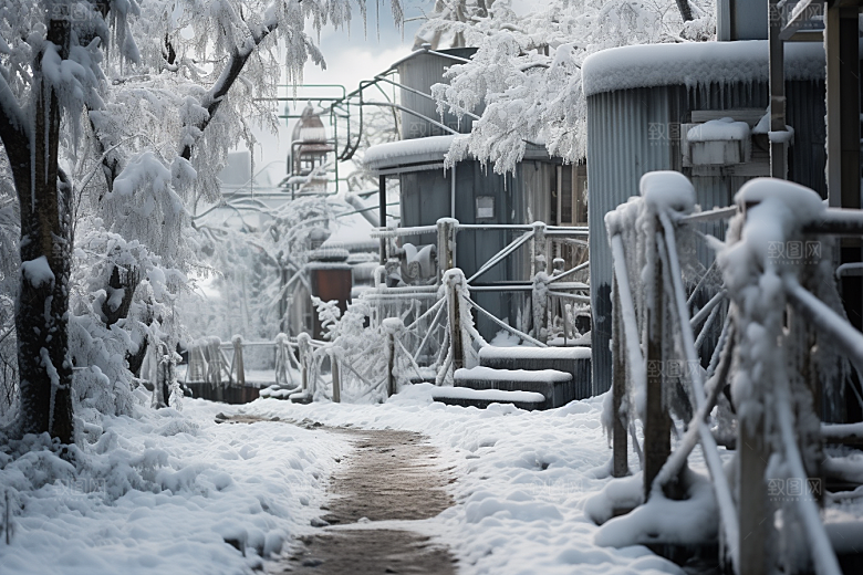 大雪风光室外自然摄影图
