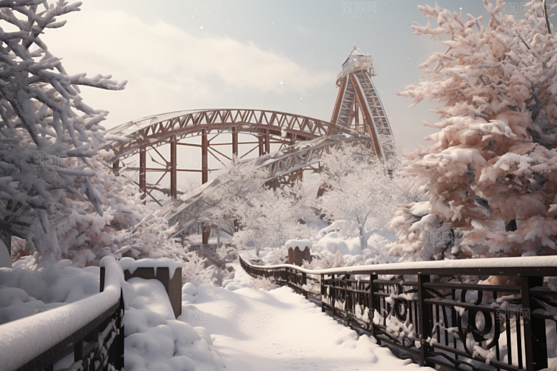 大雪风光景色高清摄影图