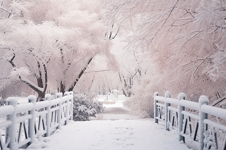 大雪风光环境冬季摄影图