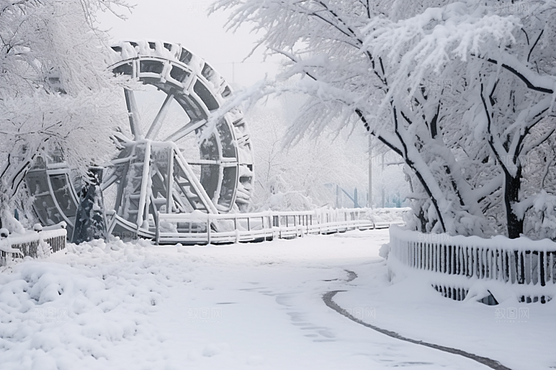 大雪风光自然高清摄影图