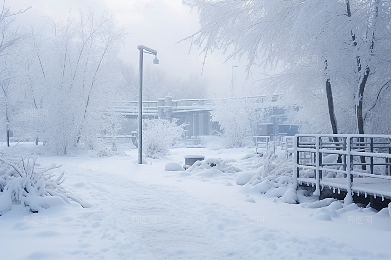 大雪风光室外户外摄影图
