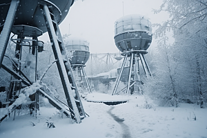 大雪风光景色室外摄影图