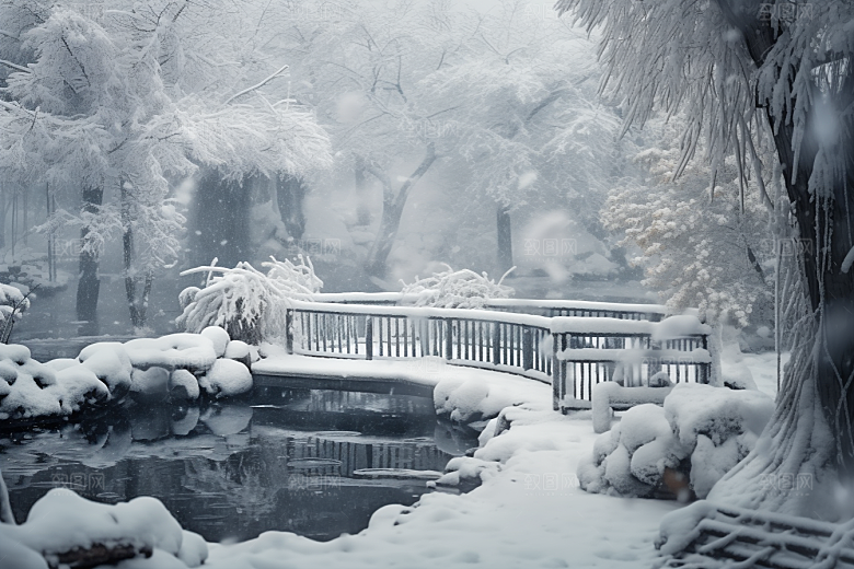 大雪风光环境高清摄影图