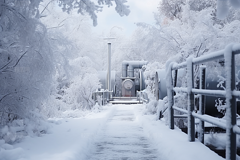 大雪风光室外唯美摄影图