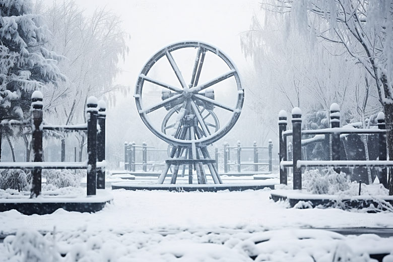 大雪风光环境冬季摄影图
