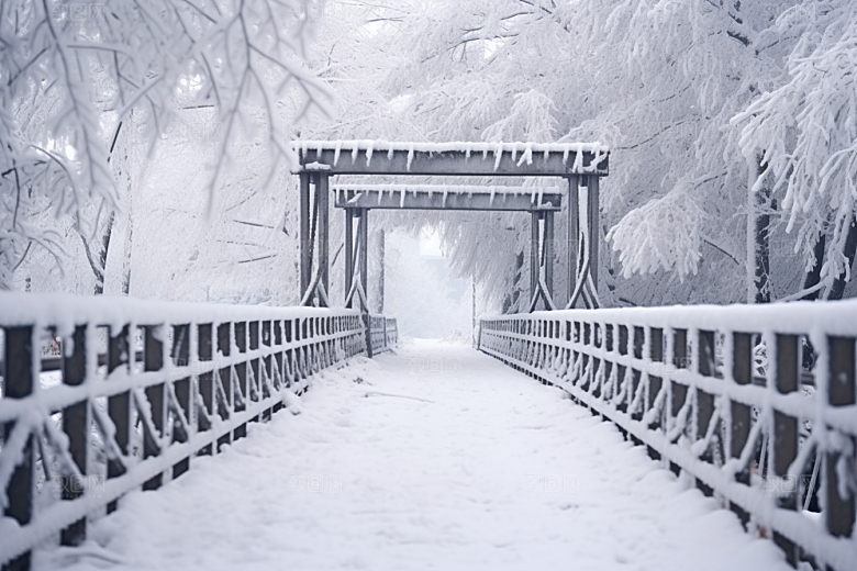 大雪风光户外景色摄影图