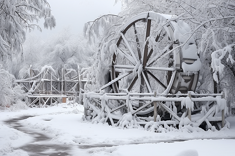 大雪风光景色高清摄影图