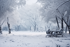 大雪风光高清自然摄影图