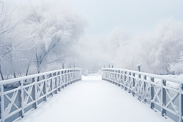 大雪风光环境户外摄影图