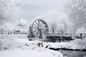 大雪风光环境景色摄影图