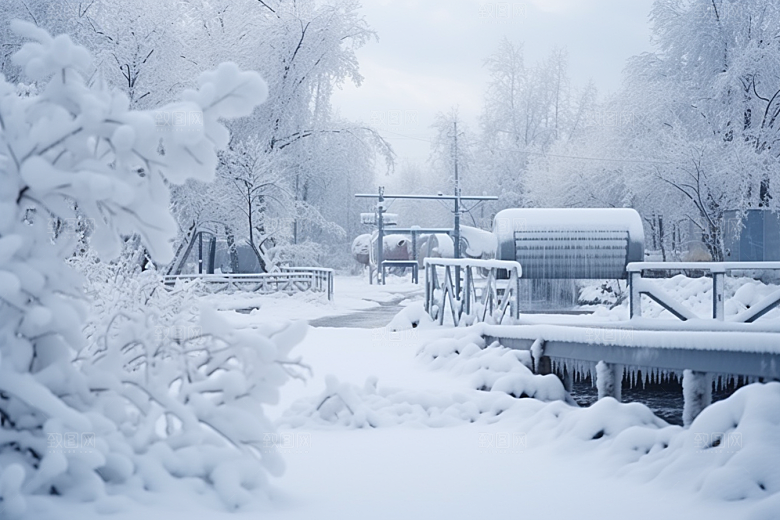 大雪风光环境唯美摄影图