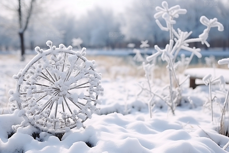 大雪风光唯美户外摄影图