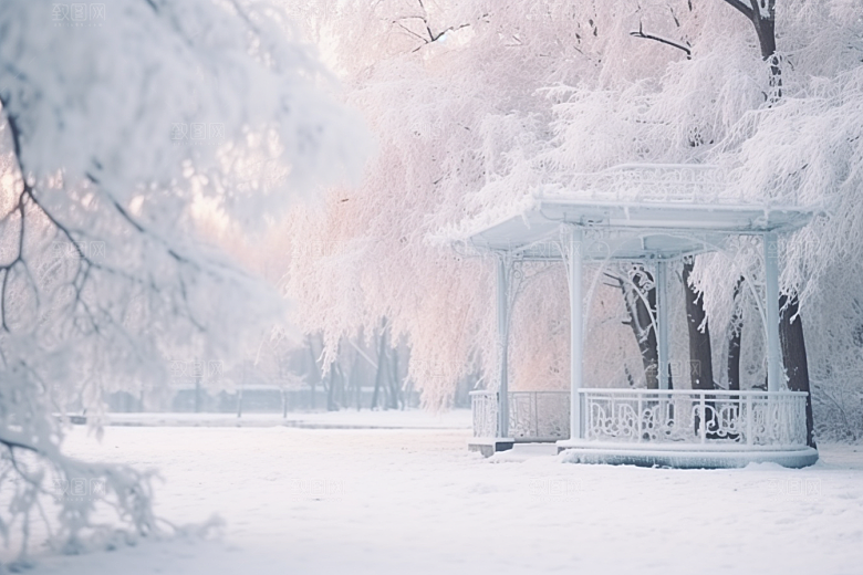 大雪风光唯美高清摄影图