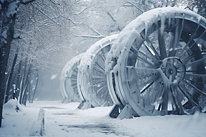 大雪风光高清唯美摄影图