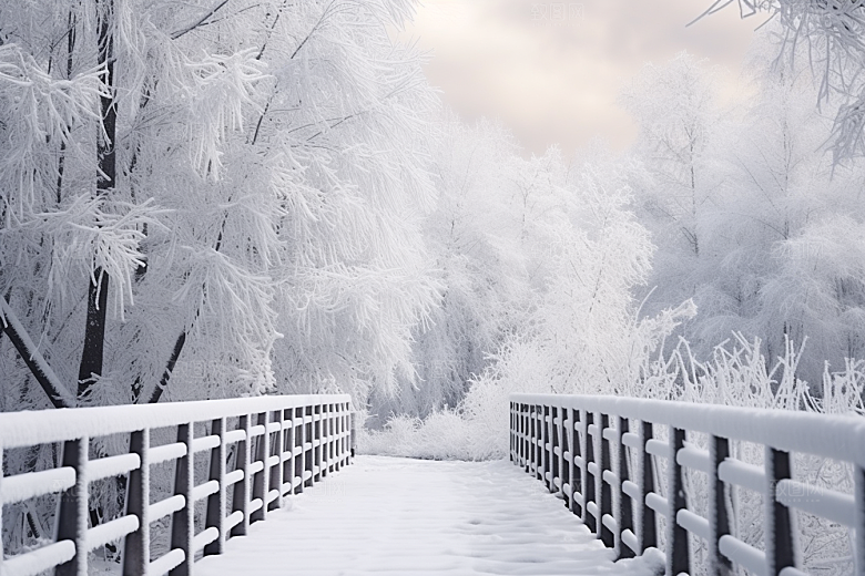 大雪风光室外户外摄影图