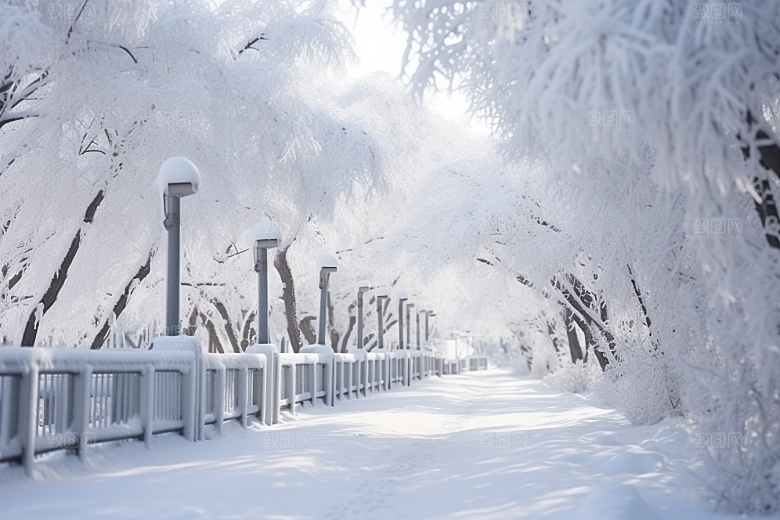 大雪风光高清唯美摄影图