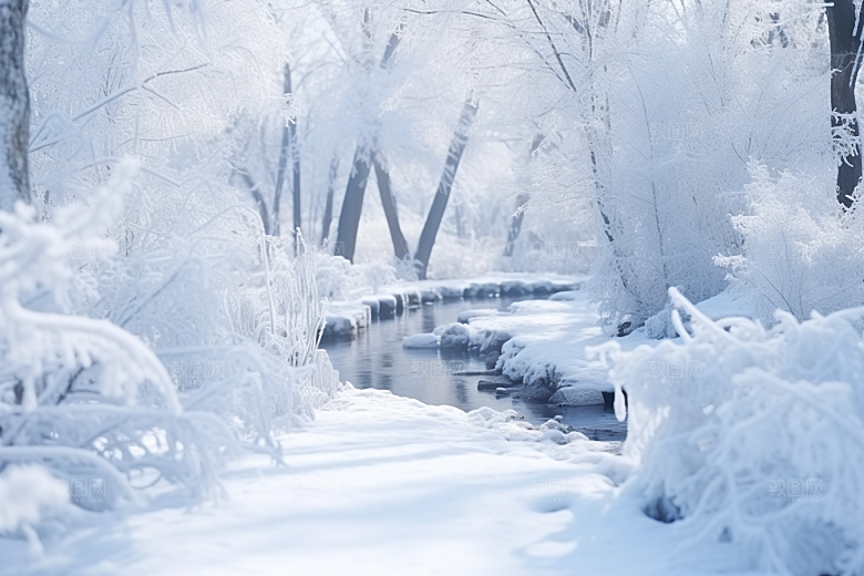 大雪风光环境冬季摄影图