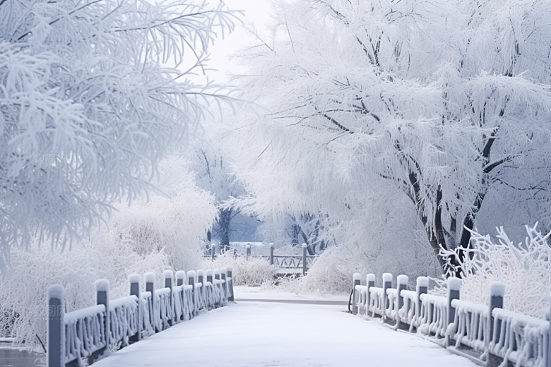大雪风光景色高清摄影图