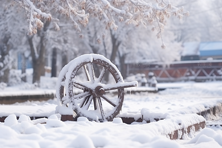 大雪风光户外景色摄影图