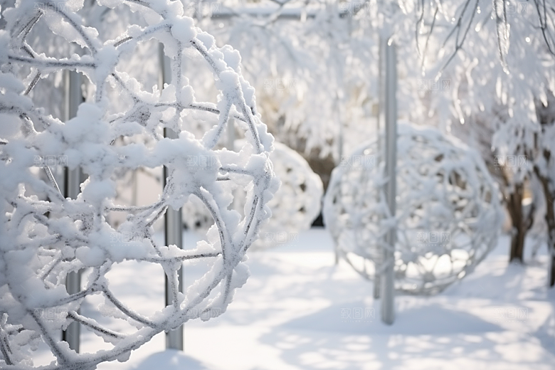 大雪风光冬天自然摄影图