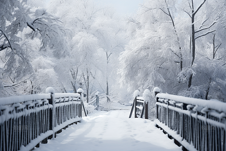 大雪风光户外室外摄影图