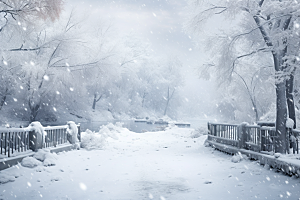 大雪风光环境冬天摄影图