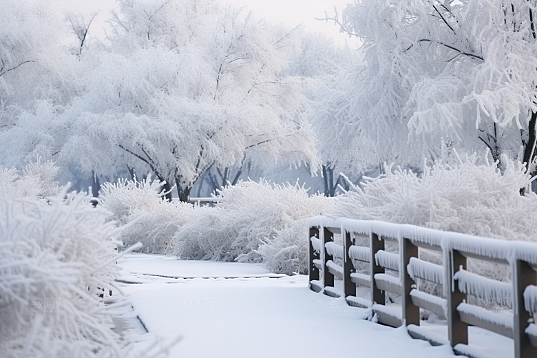 大雪风光高清唯美摄影图