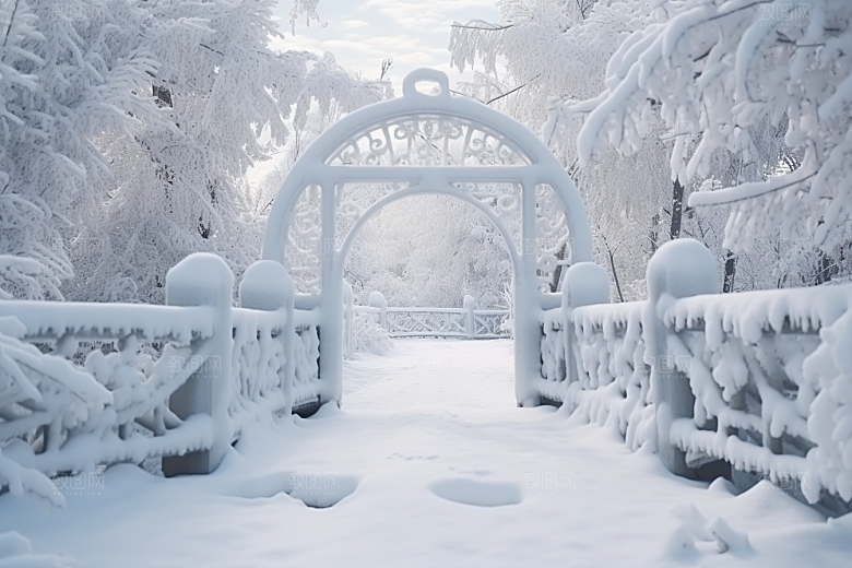 大雪风光环境冬季摄影图