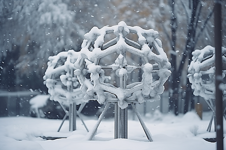 大雪风光室外唯美摄影图