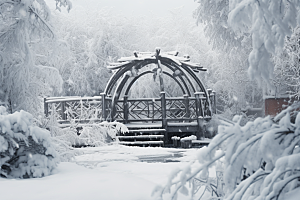 大雪风光高清景色摄影图