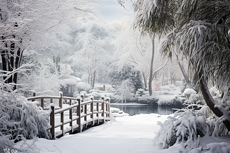 大雪风光室外自然摄影图