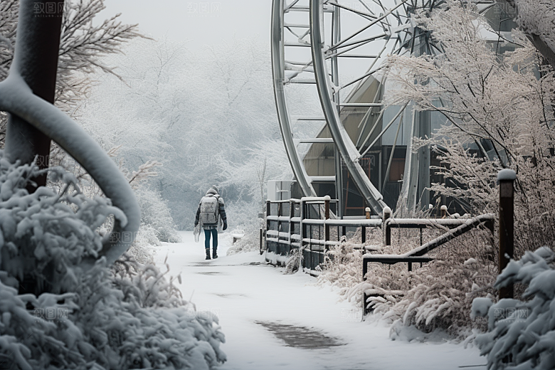 大雪风光环境冬季摄影图