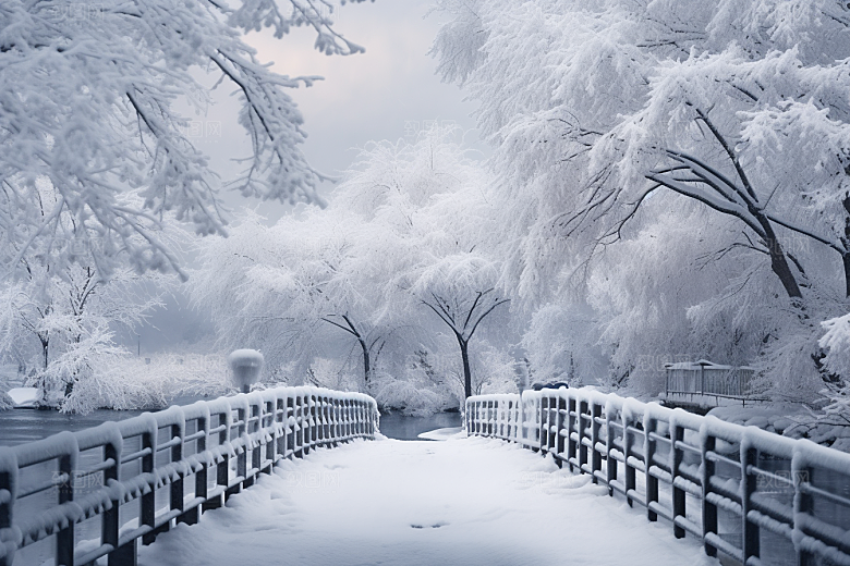 大雪风光景色高清摄影图