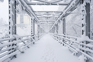 大雪风光高清自然摄影图