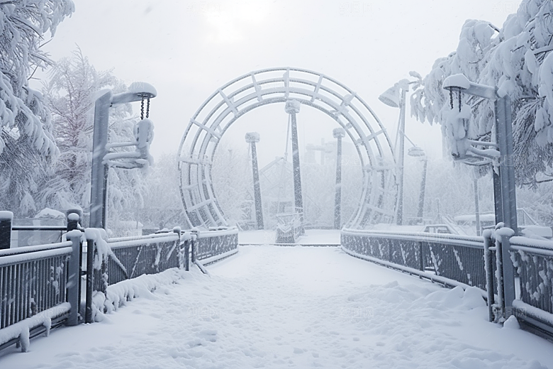 大雪风光环境自然摄影图