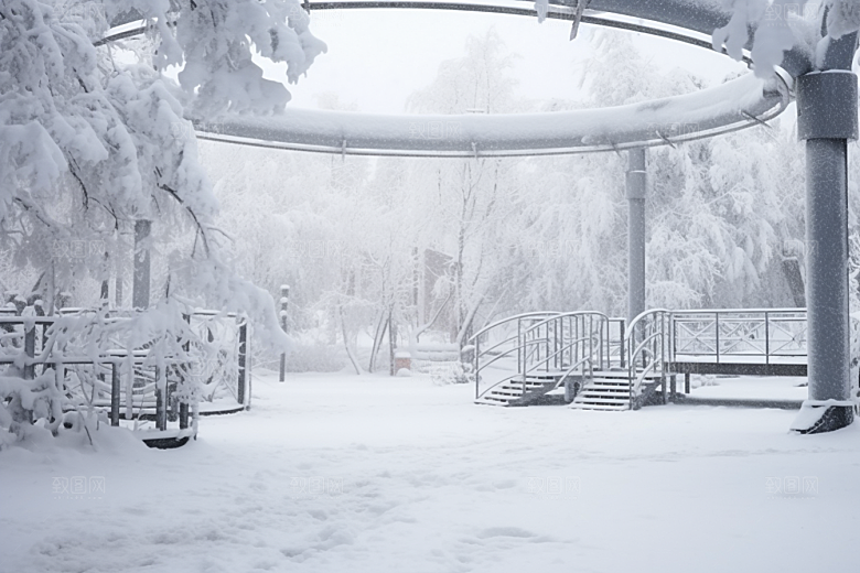 大雪风光环境自然摄影图