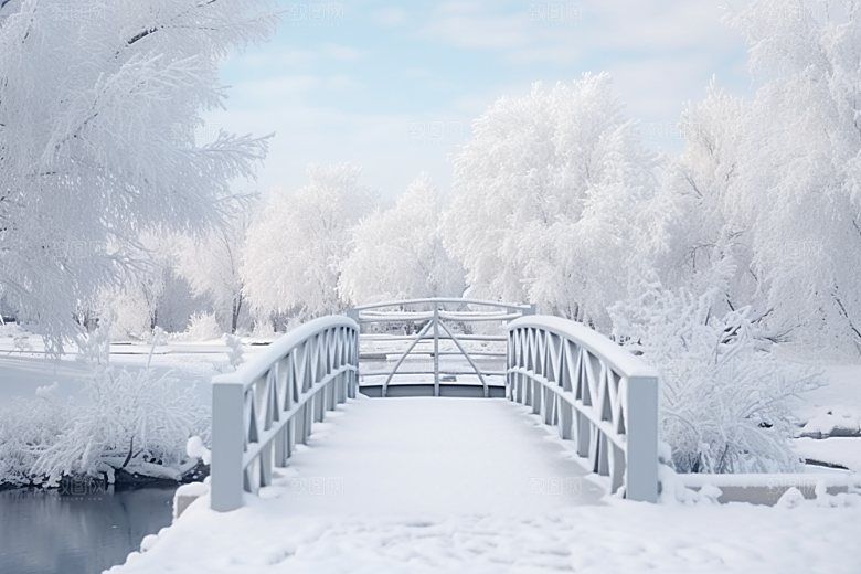 大雪风光景色室外摄影图