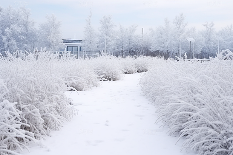 大雪风光冬季冬天摄影图