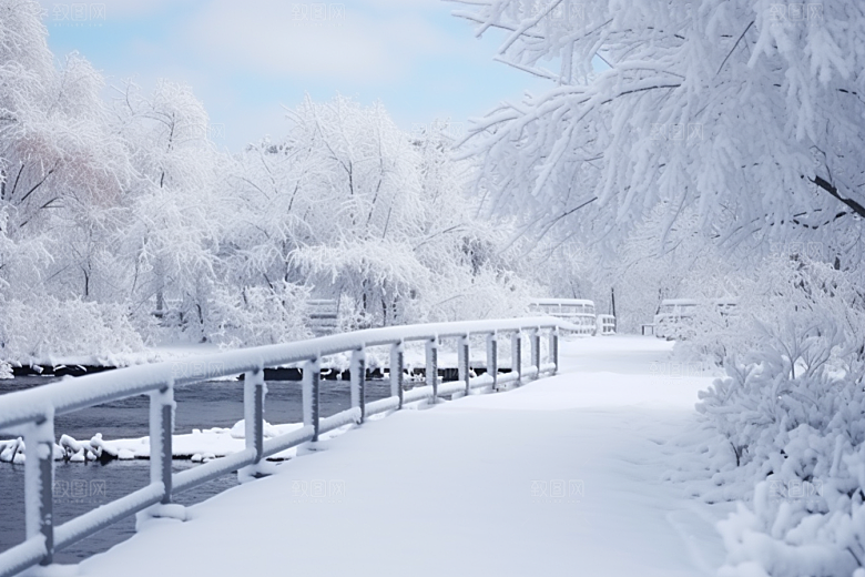 大雪风光高清唯美摄影图