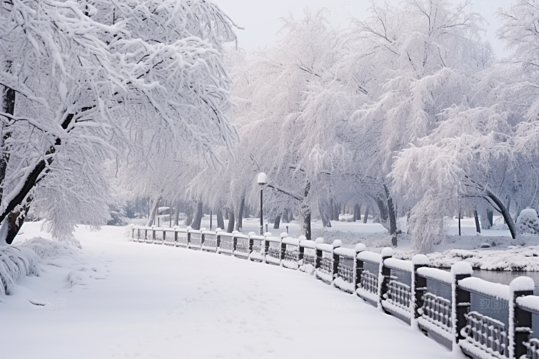 大雪风光景色高清摄影图