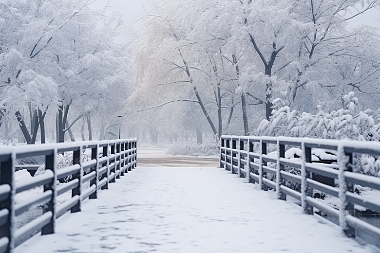 大雪风光景色高清摄影图