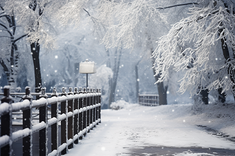 大雪风光室外自然摄影图