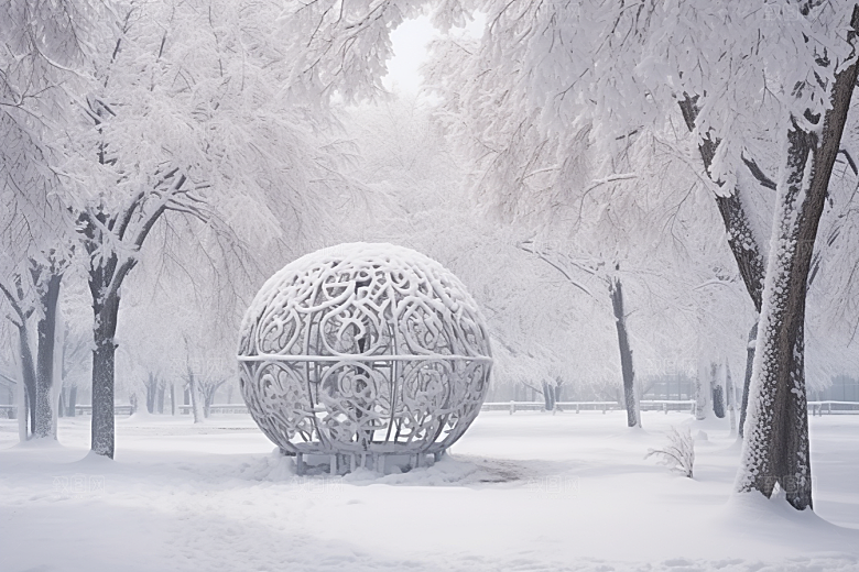 大雪风光户外冬季摄影图
