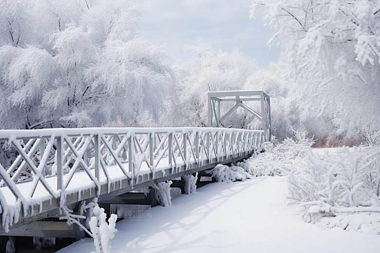 大雪风光景色高清摄影图