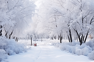 大雪风光冬天冬季摄影图