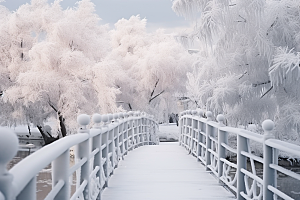大雪风光唯美高清摄影图