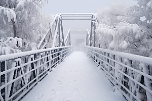 大雪风光景色室外摄影图